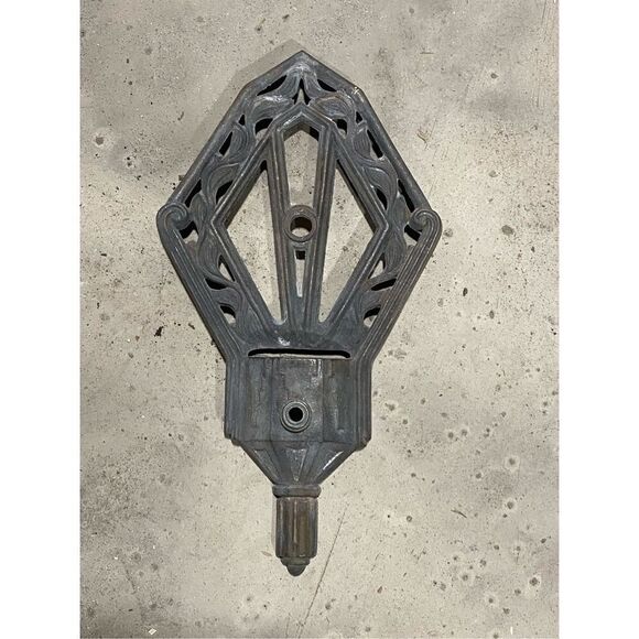 Antique Gothic Church Cathederal Sconce Plate Base Part Single Arm - Picture 1 of 6